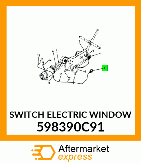 SWITCH ELECTRIC WINDOW 598390C91
