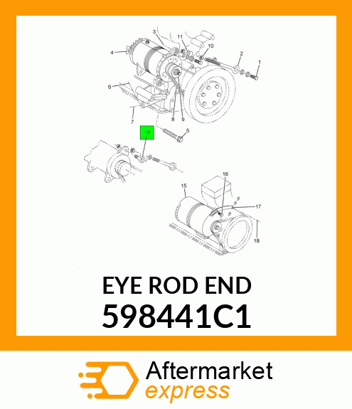 EYE ROD END 598441C1