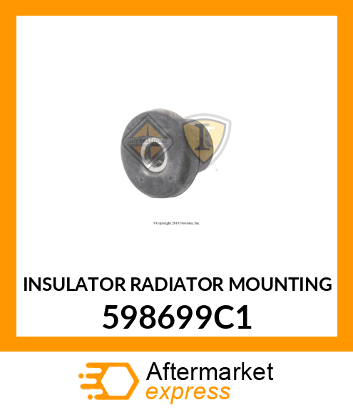 INSULATOR RADIATOR MOUNTING 598699C1
