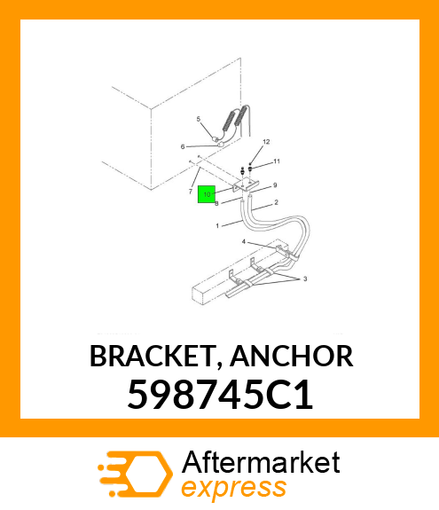 BRACKET, ANCHOR 598745C1