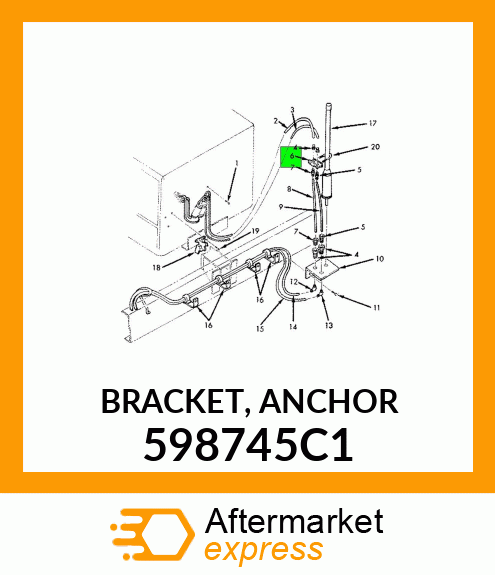 BRACKET, ANCHOR 598745C1