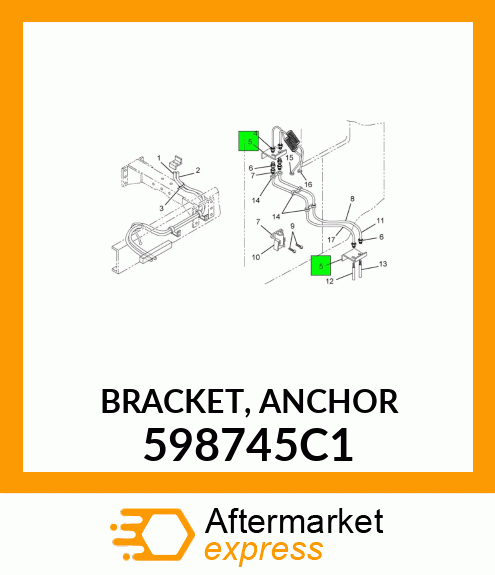 BRACKET, ANCHOR 598745C1