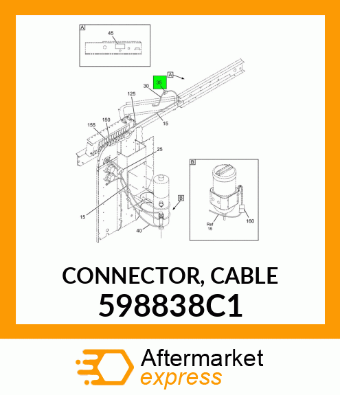 CONNECTOR, CABLE 598838C1