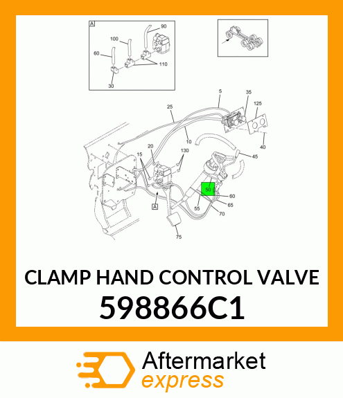 CLAMP HAND CONTROL VALVE 598866C1