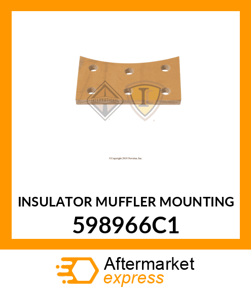 INSULATOR MUFFLER MOUNTING 598966C1
