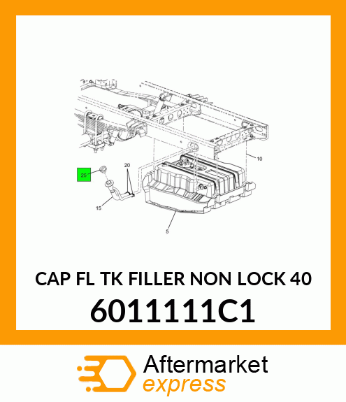 CAP FL TK FILLER NON LOCK 40 6011111C1