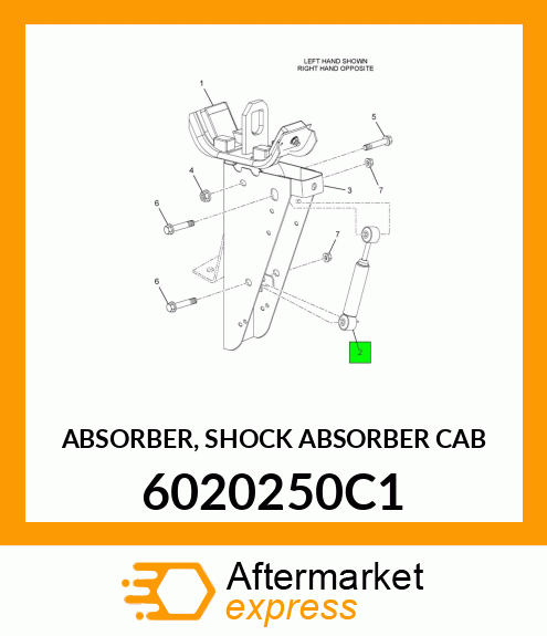 ABSORBER, SHOCK ABSORBER CAB 6020250C1