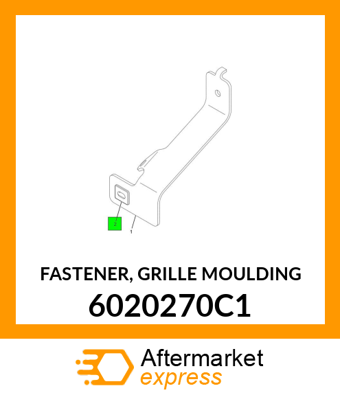 FASTENER, GRILLE MOULDING 6020270C1