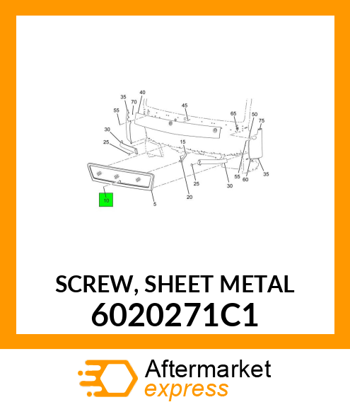 SCREW, SHEET METAL 6020271C1
