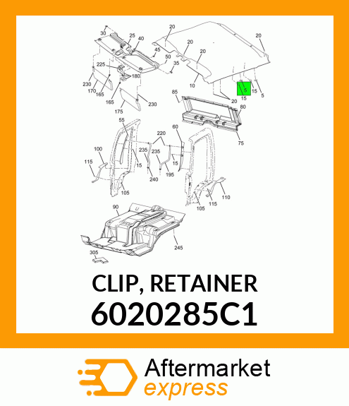 CLIP, RETAINER 6020285C1