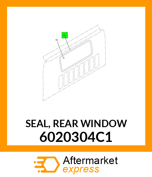 SEAL, REAR WINDOW 6020304C1