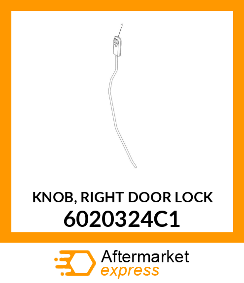 KNOB, RIGHT DOOR LOCK 6020324C1