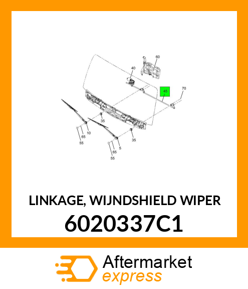 LINKAGE, WIJNDSHIELD WIPER 6020337C1