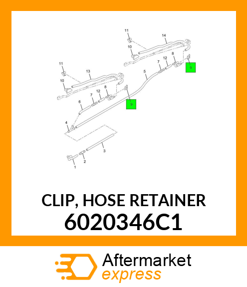 CLIP, HOSE RETAINER 6020346C1