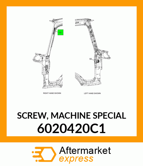 SCREW, MACHINE SPECIAL 6020420C1