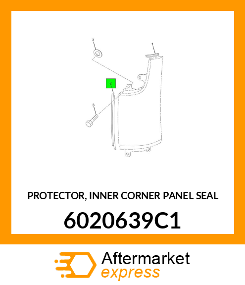 PROTECTOR, INNER CORNER PANEL SEAL 6020639C1