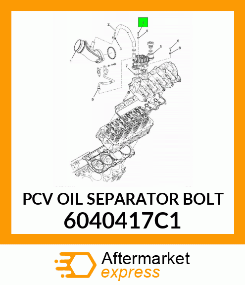 PCV OIL SEPARATOR BOLT 6040417C1