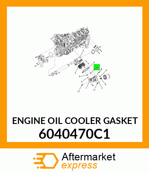 ENGINE OIL COOLER GASKET 6040470C1