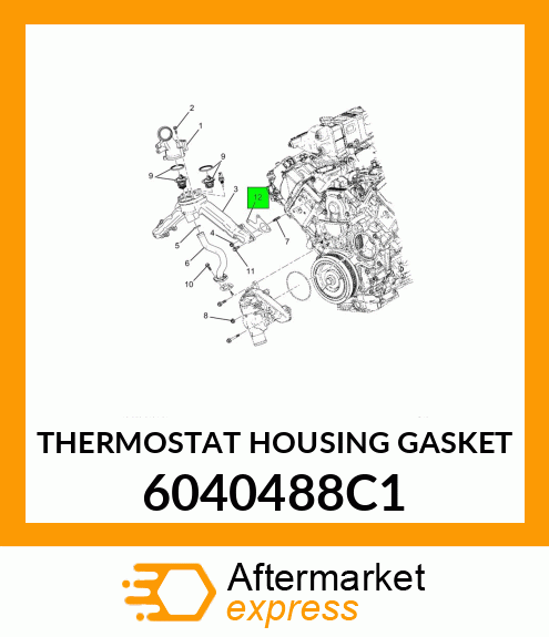 THERMOSTAT HOUSING GASKET 6040488C1