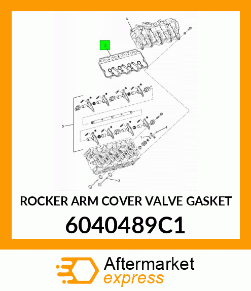 ROCKER ARM COVER VALVE GASKET 6040489C1