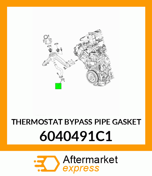 THERMOSTAT BYPASS PIPE GASKET 6040491C1