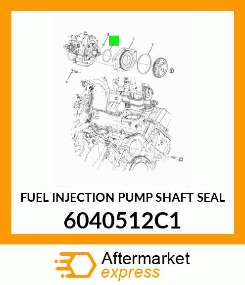 FUEL INJECTION PUMP SHAFT SEAL 6040512C1