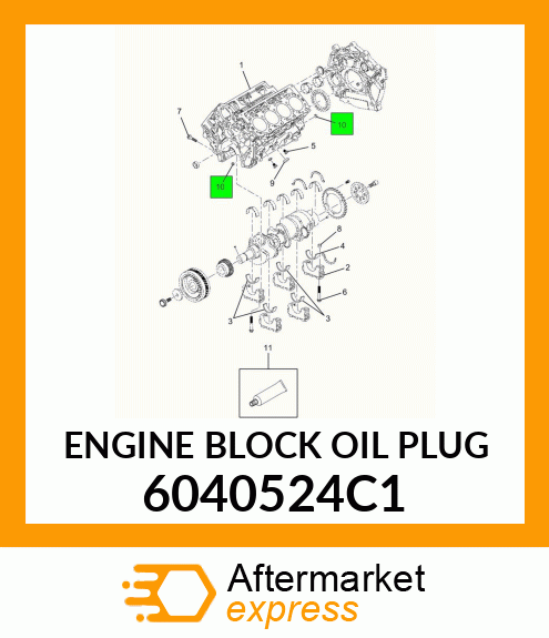 ENGINE BLOCK OIL PLUG 6040524C1