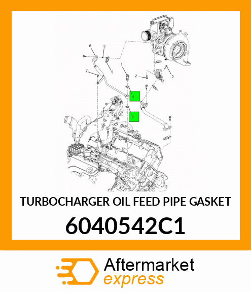 TURBOCHARGER OIL FEED PIPE GASKET 6040542C1