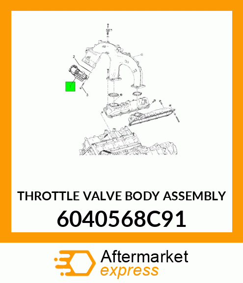 THROTTLE VALVE BODY ASSEMBLY 6040568C91