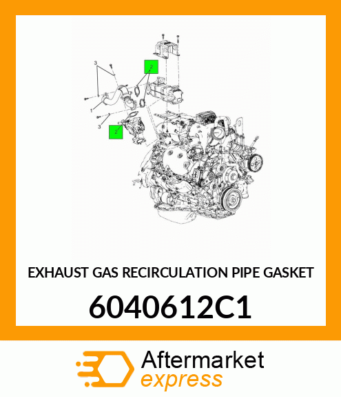 EXHAUST GAS RECIRCULATION PIPE GASKET 6040612C1