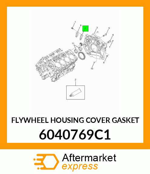 FLYWHEEL HOUSING COVER GASKET 6040769C1
