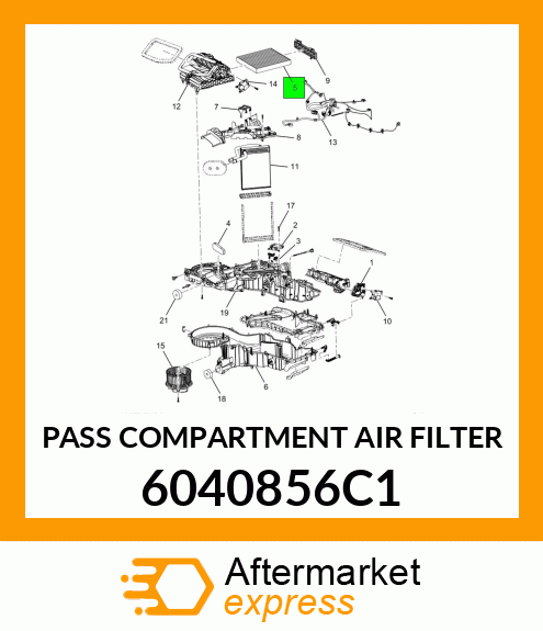 PASS COMPARTMENT AIR FILTER 6040856C1