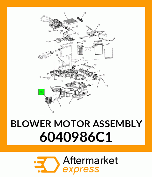 BLOWER MOTOR ASSEMBLY 6040986C1