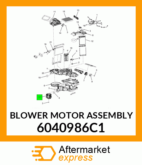 BLOWER MOTOR ASSEMBLY 6040986C1