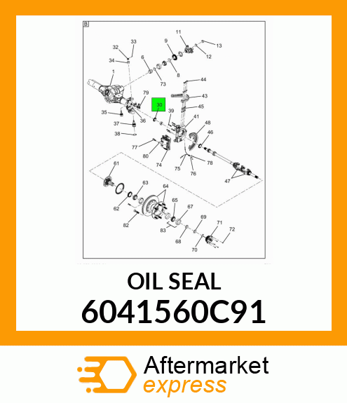 OIL SEAL 6041560C91