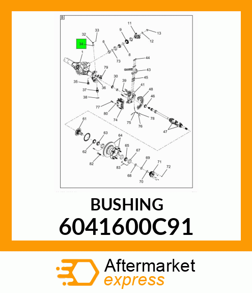 BUSHING 6041600C91