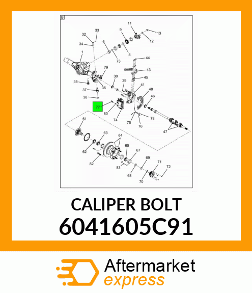 CALIPER BOLT 6041605C91