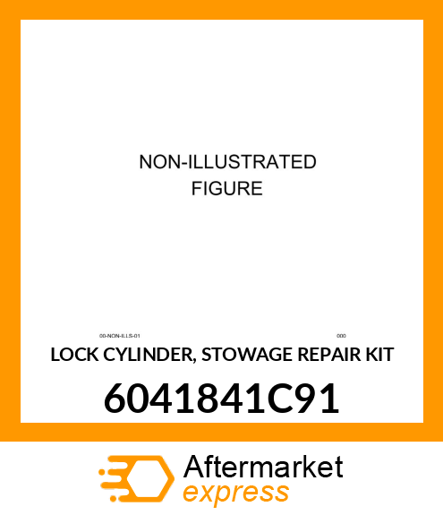 LOCK CYLINDER, STOWAGE REPAIR KIT 6041841C91