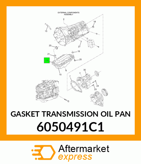 GASKET TRANSMISSION OIL PAN 6050491C1