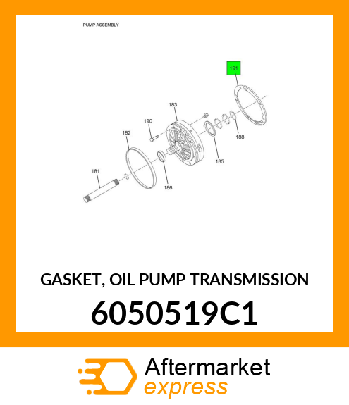 GASKET, OIL PUMP TRANSMISSION 6050519C1