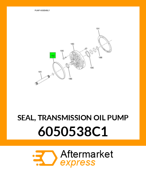 SEAL, TRANSMISSION OIL PUMP 6050538C1