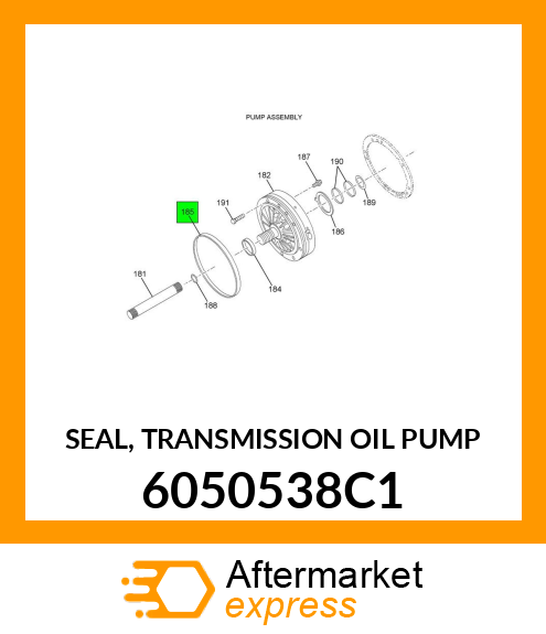 SEAL, TRANSMISSION OIL PUMP 6050538C1
