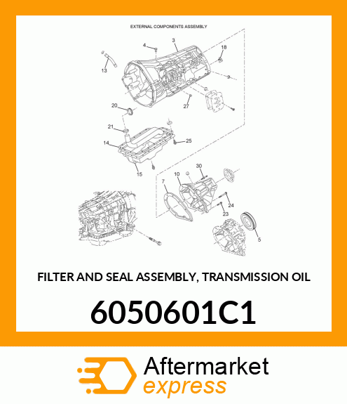 FILTER AND SEAL ASSEMBLY, TRANSMISSION OIL 6050601C1