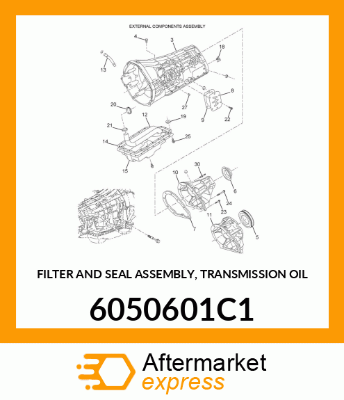 FILTER AND SEAL ASSEMBLY, TRANSMISSION OIL 6050601C1