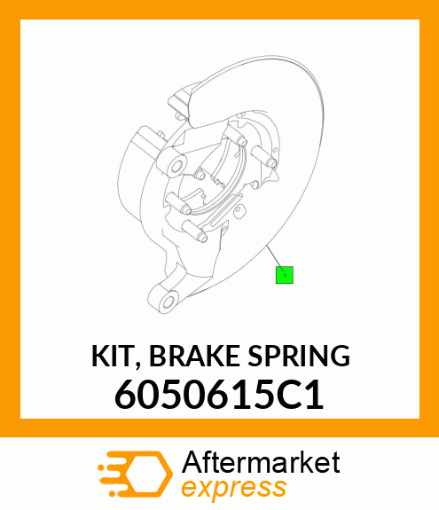 KIT, BRAKE SPRING 6050615C1