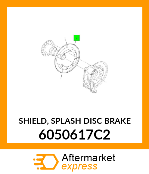 SHIELD, SPLASH DISC BRAKE 6050617C2