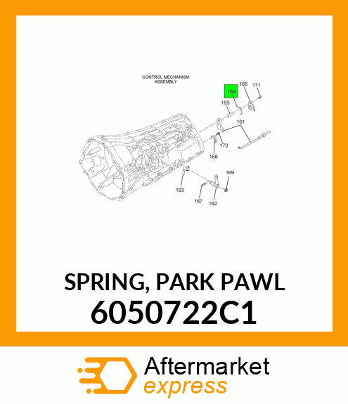 SPRING, PARK PAWL 6050722C1