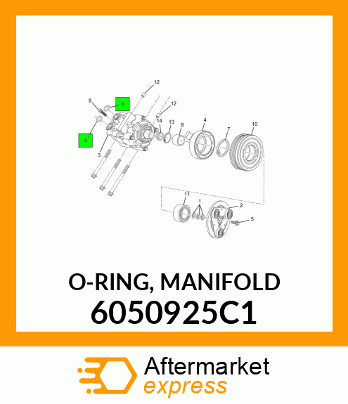 O-RING, MANIFOLD 6050925C1