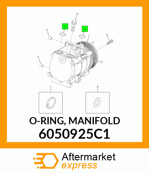 O-RING, MANIFOLD 6050925C1