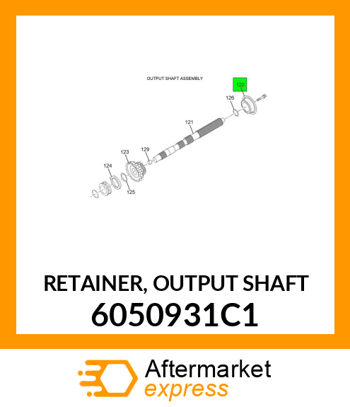 RETAINER, OUTPUT SHAFT 6050931C1